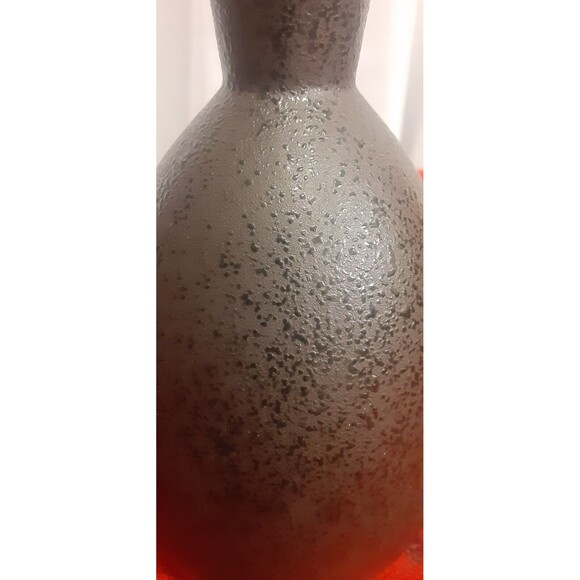 Sake Set for One, Black with White, Salt Glaze (Orangepeel Texture) MCI Japan - Picture 7 of 7